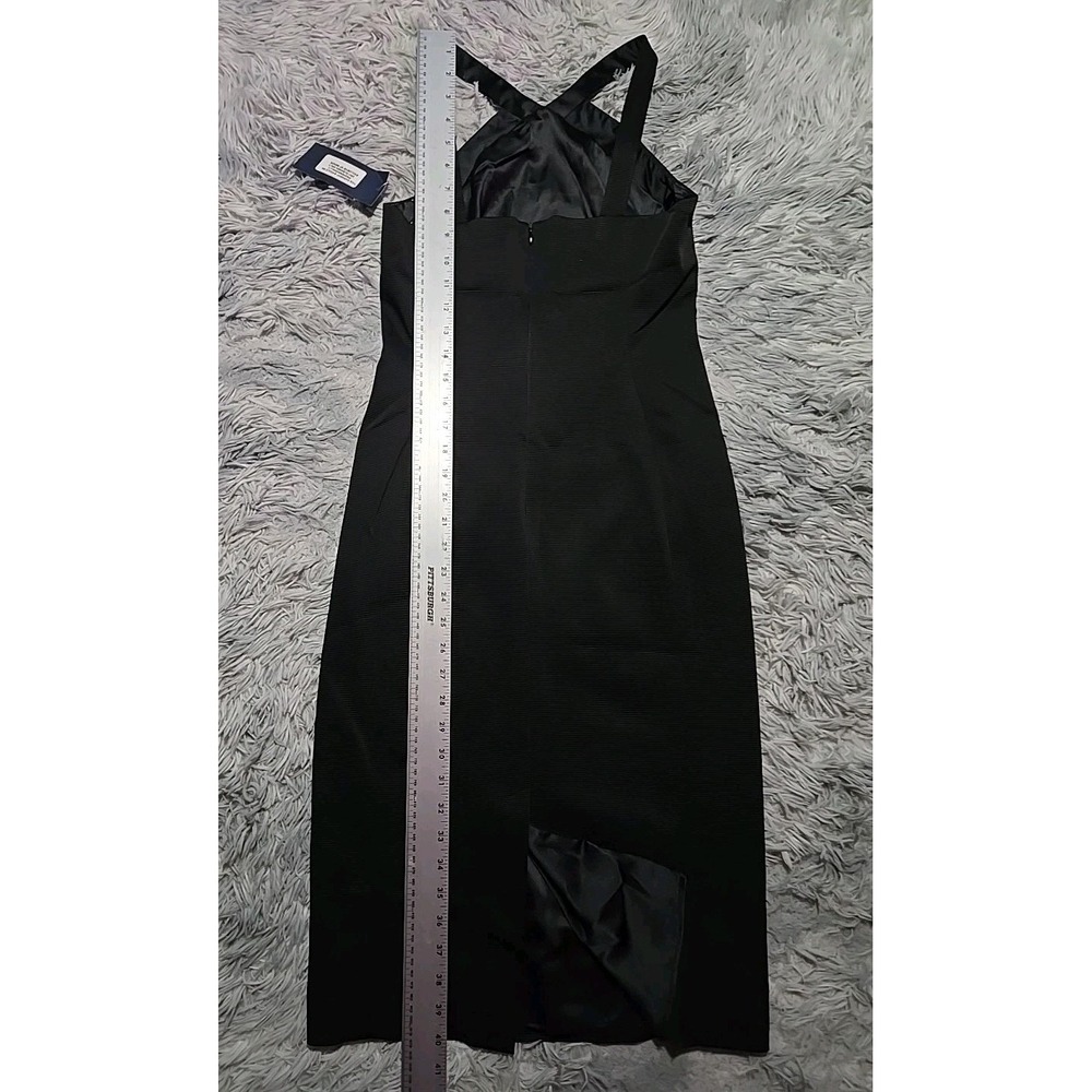 Shoshanna Black Midi Dress with Subtle Red Details - Picture 10 of 10